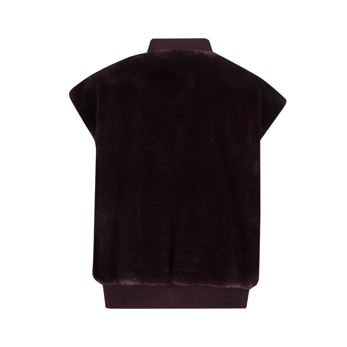 Gilet Fake Fur Bordeaux - Castelijn mode