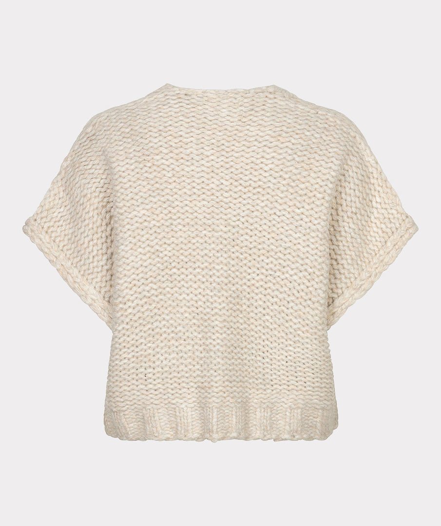 Gilet Grofgebreid Beige - Castelijn mode