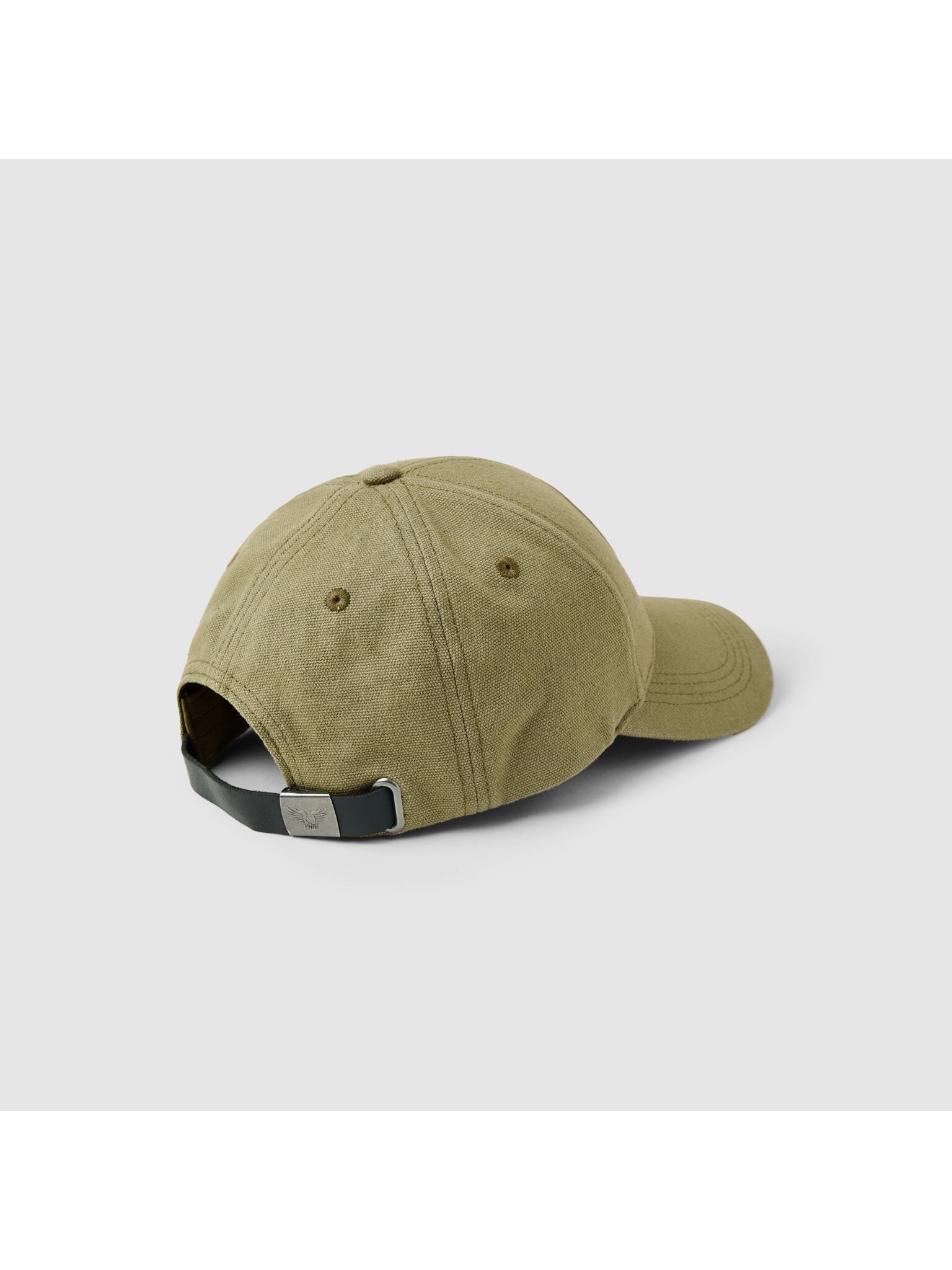 Groene pet van washed canvas - Castelijn mode