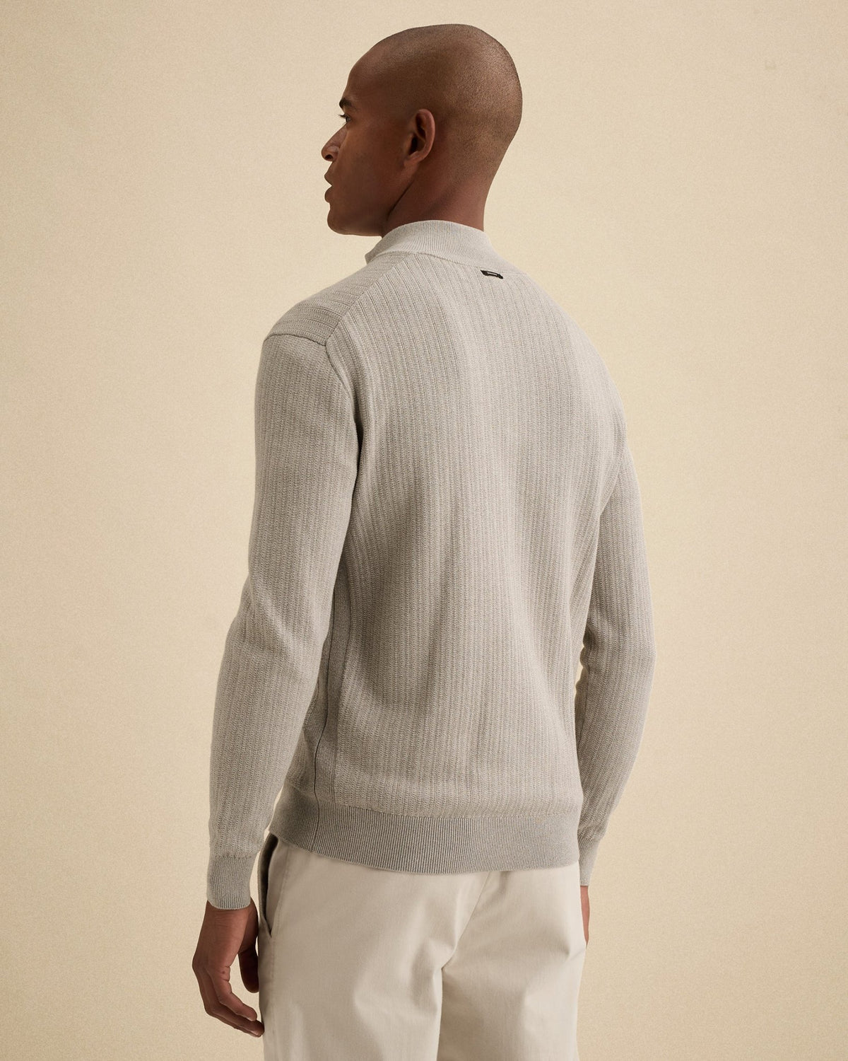 Half Zip Trui Beige - Castelijn mode
