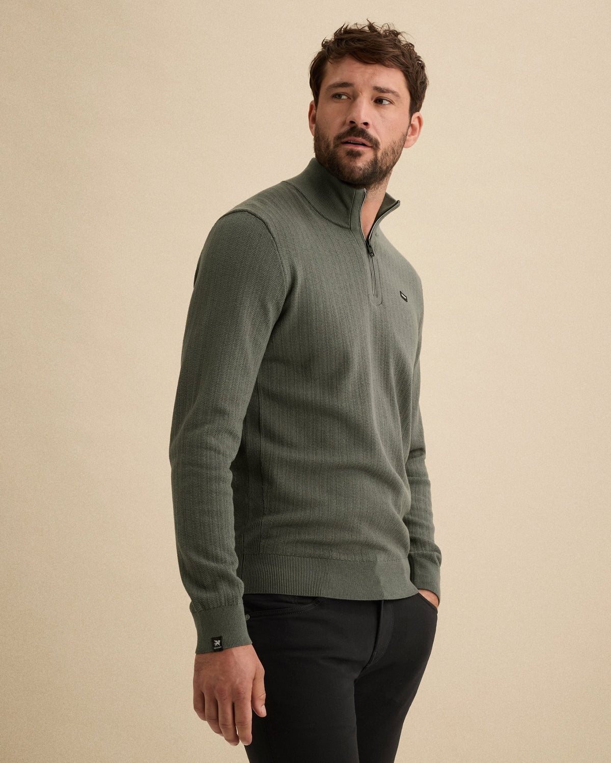 Half Zip Trui Groen - Castelijn mode