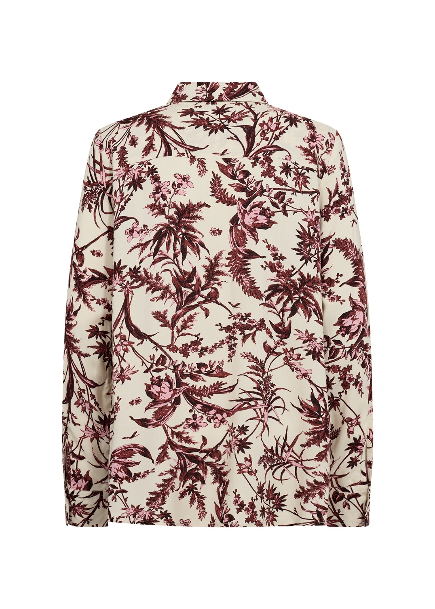 Halfa Blouse Lang Créme Bordeaux - Castelijn mode