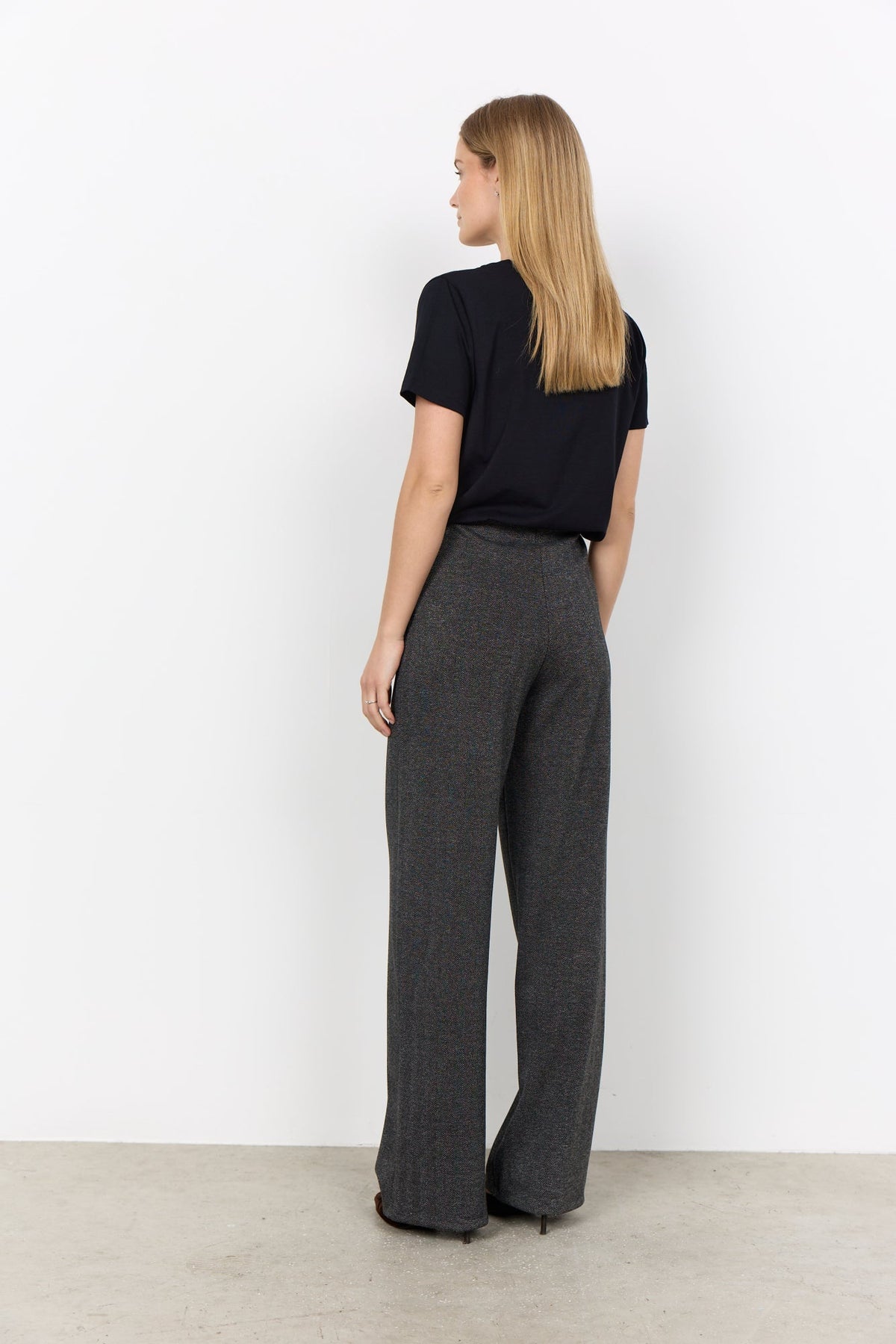 Hebe Broek Grijs Gemêleerd - Castelijn mode