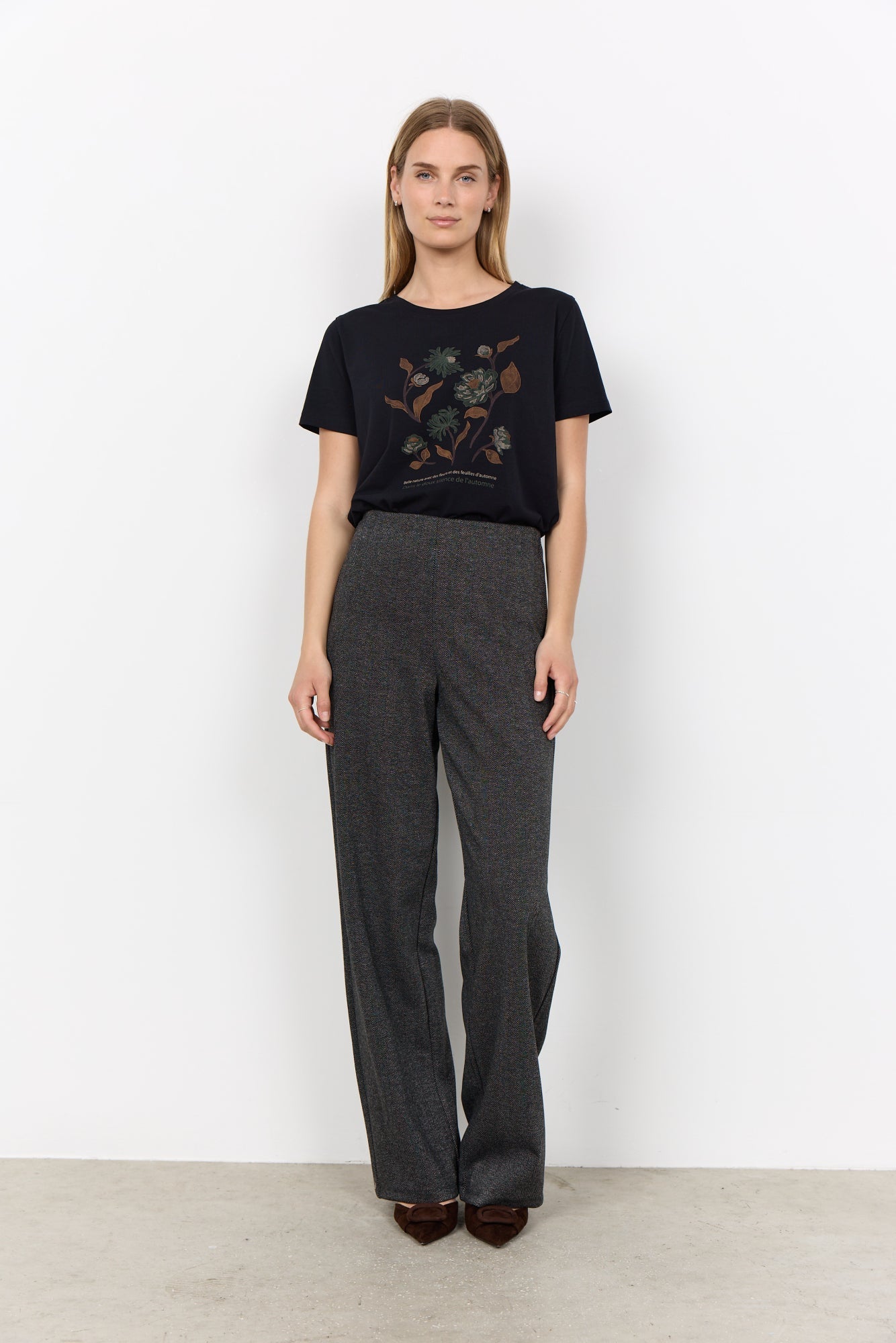 Hebe Broek Grijs Gemêleerd - Castelijn mode