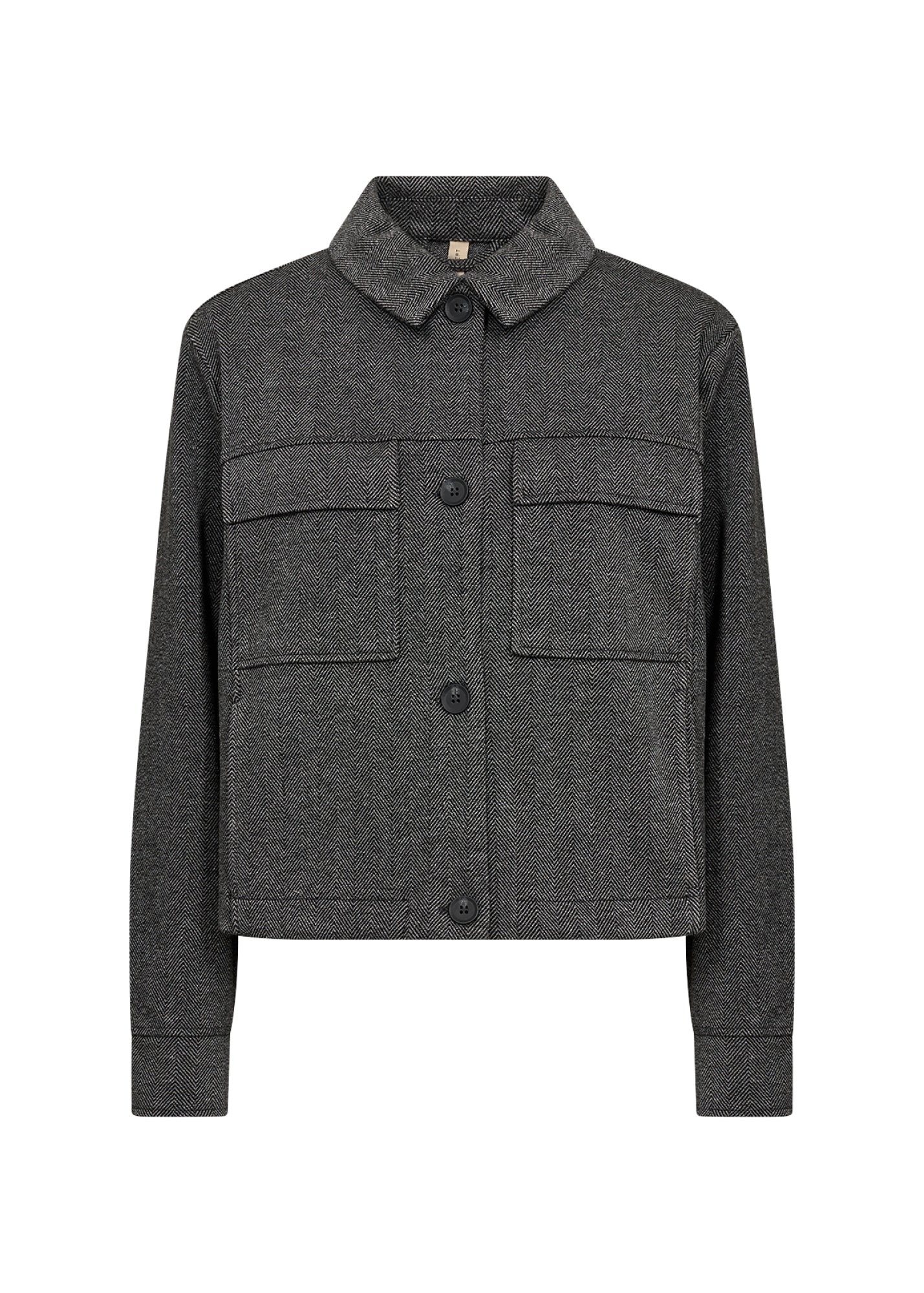 Hebe Overshirt Grijs Gemêleerd - Castelijn mode