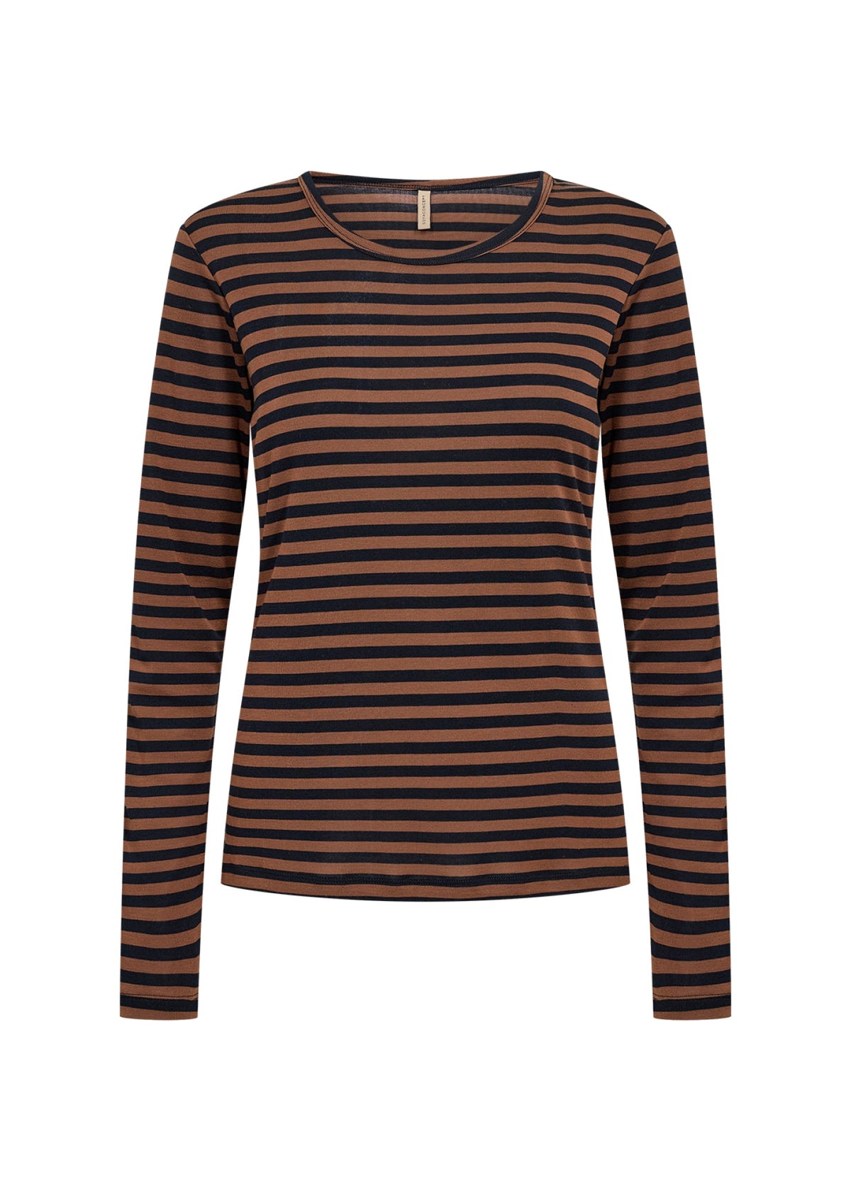 Helle Longsleeve Donkerblauw Camel - Castelijn mode