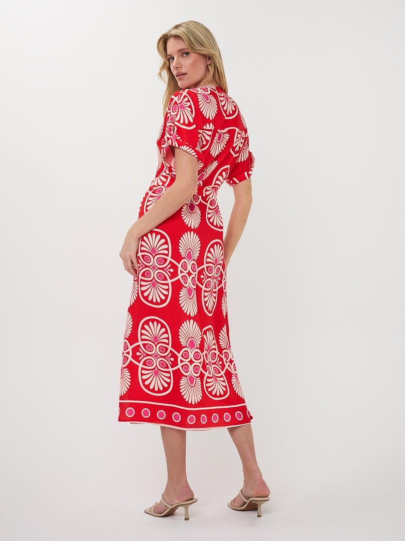 HS26.10202 Jurk Lang Print Viscose - Castelijn mode