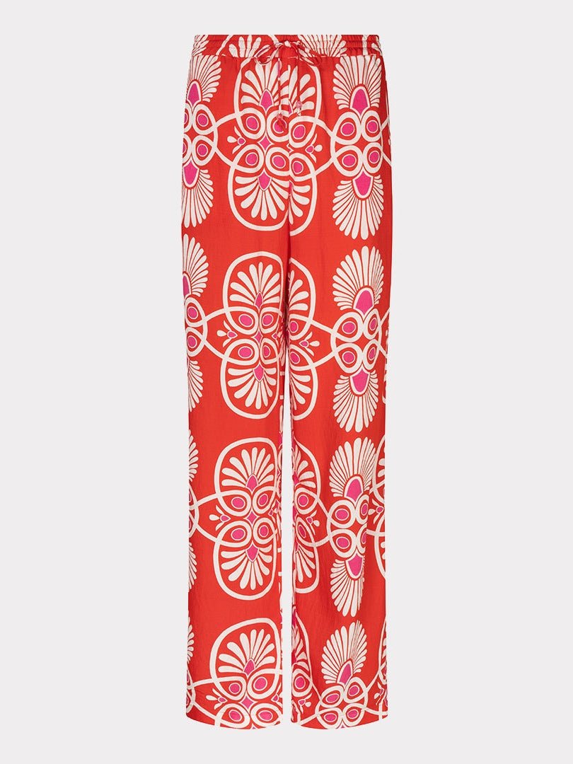 HS26.10204 Broek Wide Leg Print - Castelijn mode