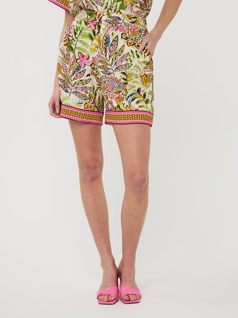 HS26.14202 Shorts Jungle Print Viscose - Castelijn mode