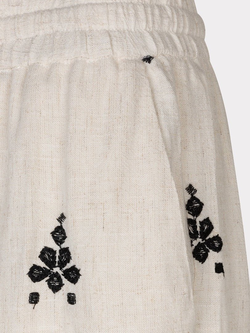 HS26.28201 Broek Linnenmix Beige - Castelijn mode