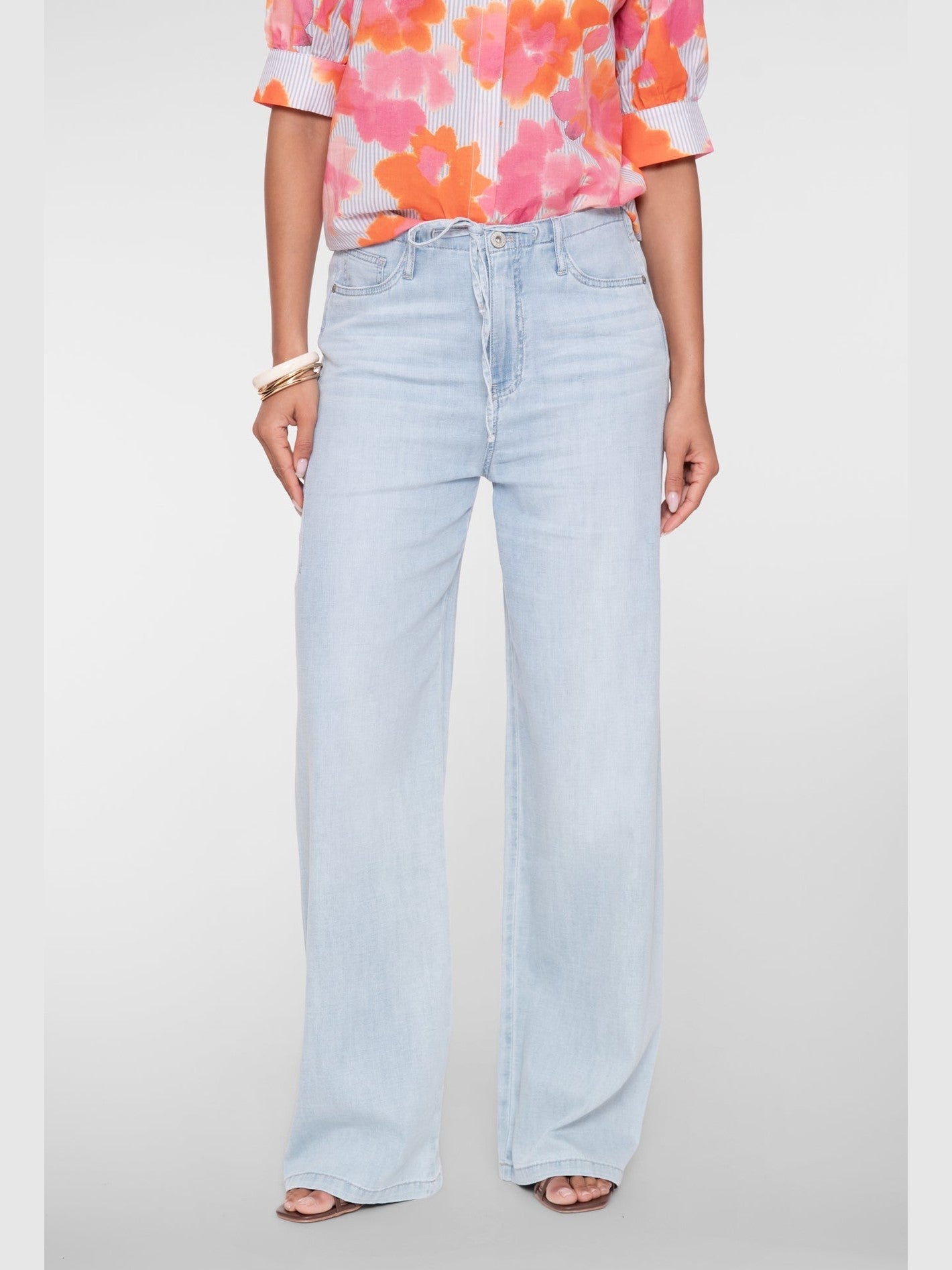 Jeans Linnenmix Wide Fit - Castelijn mode