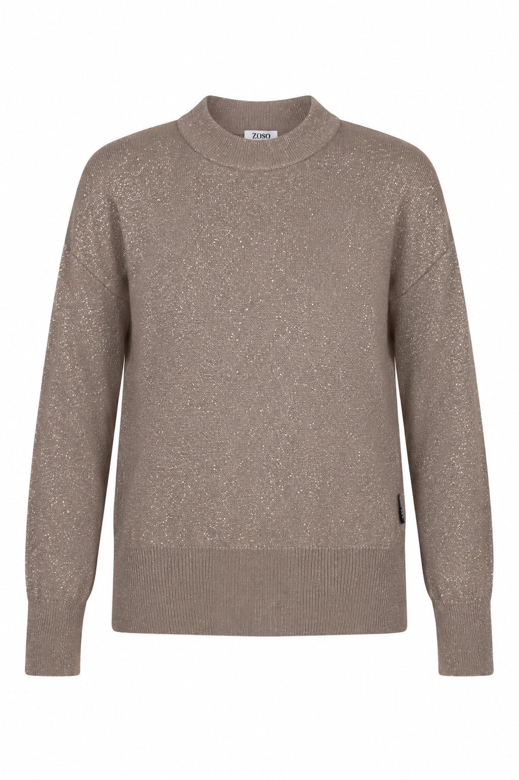 Kirsten Trui Lurex Taupe - Castelijn mode