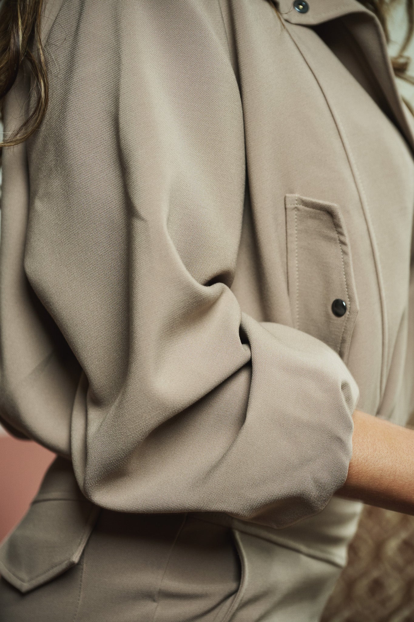 Lotte Blouson Taupe - Castelijn mode
