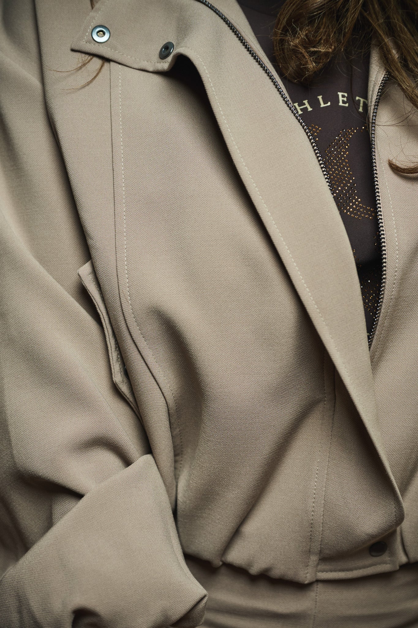 Lotte Blouson Taupe - Castelijn mode