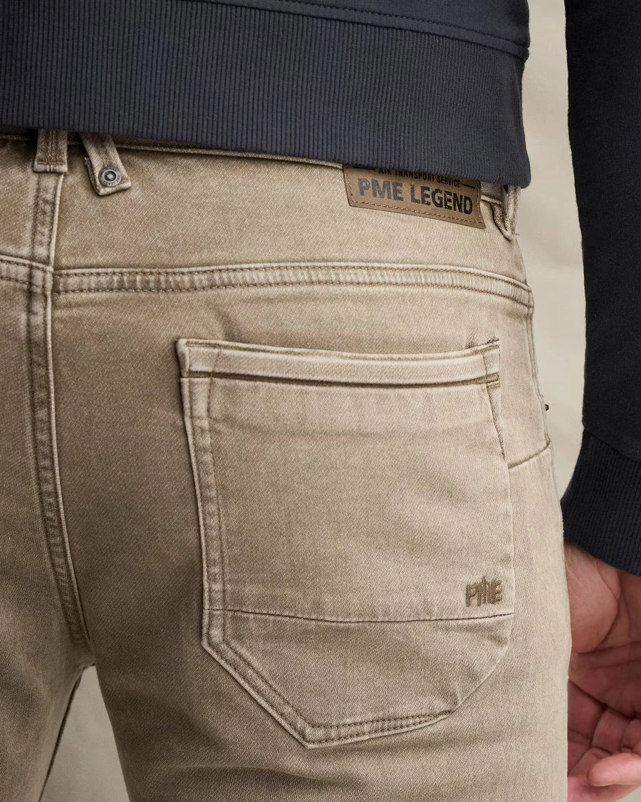 Nightflight Broek Washed Taupe - Castelijn mode