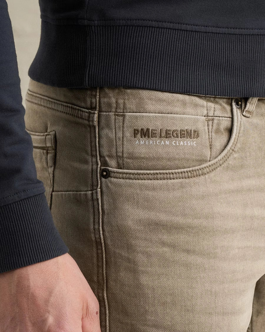 Nightflight Broek Washed Taupe - Castelijn mode