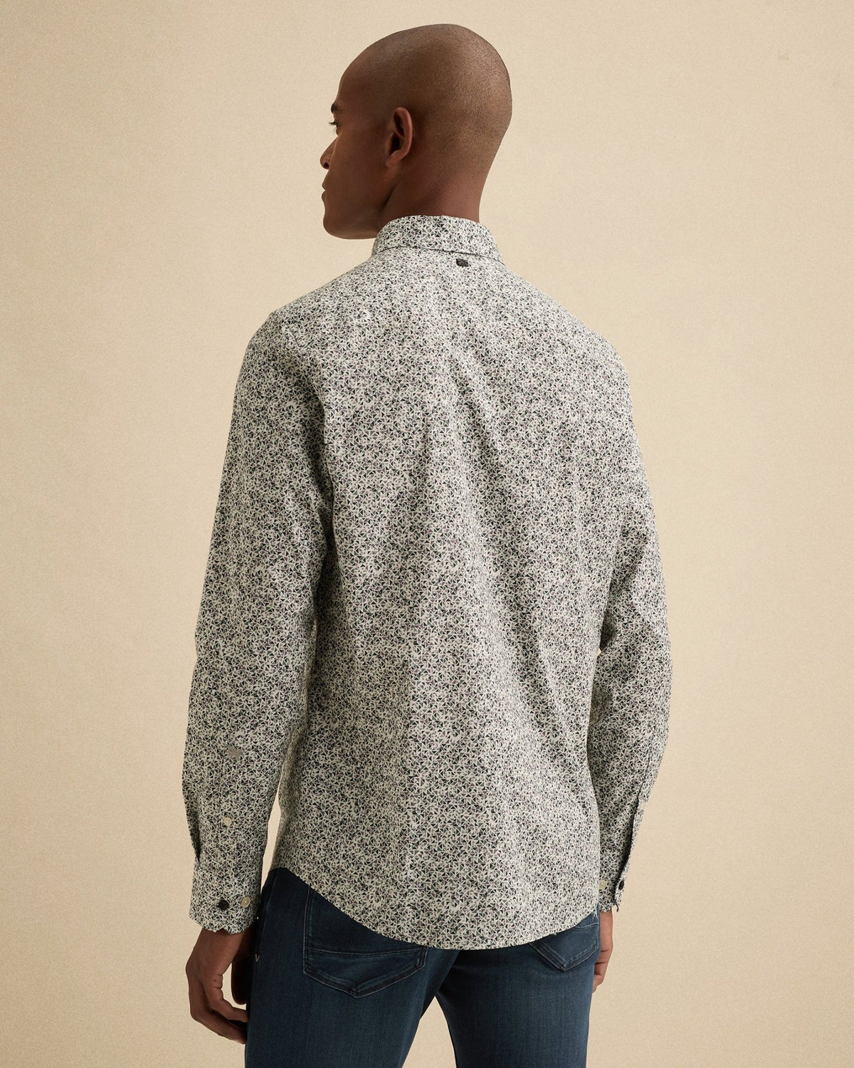 Overhemd Print Stretch Wit - Castelijn mode
