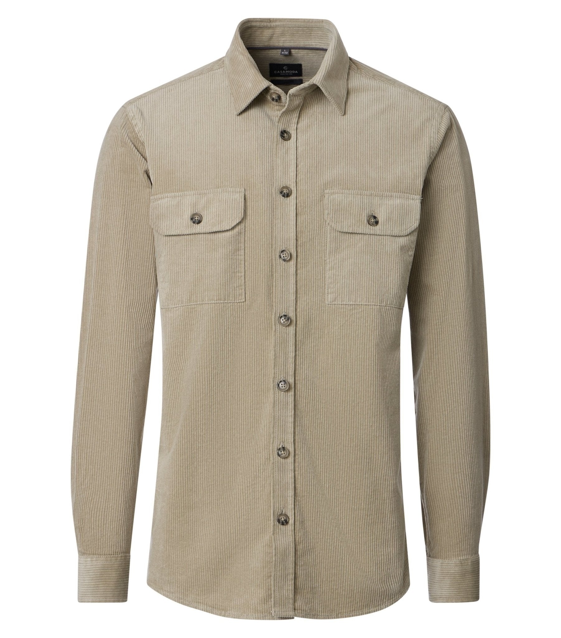 Overshirt Rib Beige - Castelijn mode