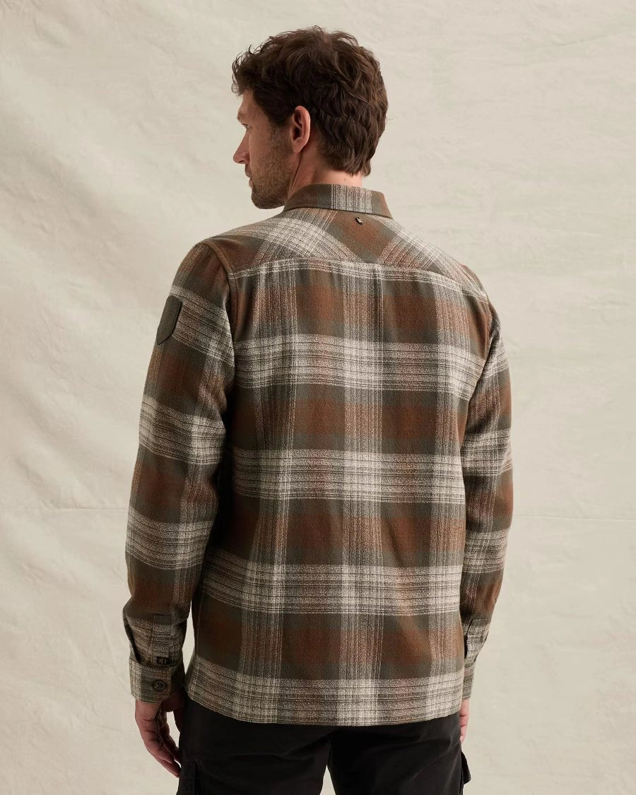 Overshirt Ruitpatroon Cappuccino - Castelijn mode