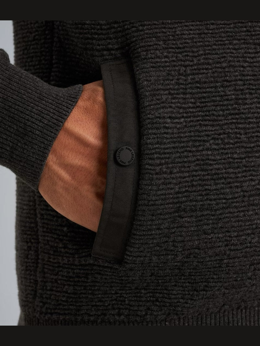 PKC2510322 - 971 VEST MET ELLEBOOGPATCHES - Castelijn mode