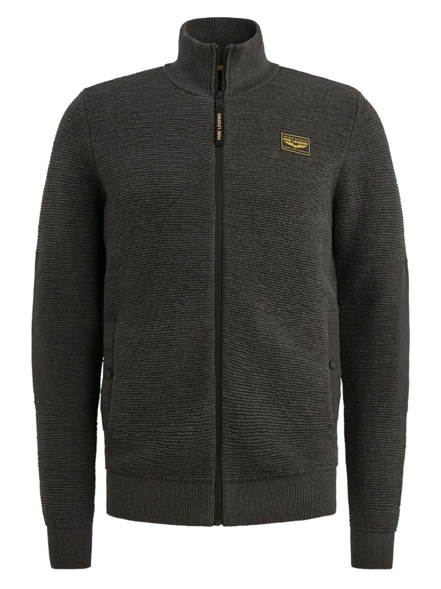 PKC2510322 - 971 VEST MET ELLEBOOGPATCHES - Castelijn mode