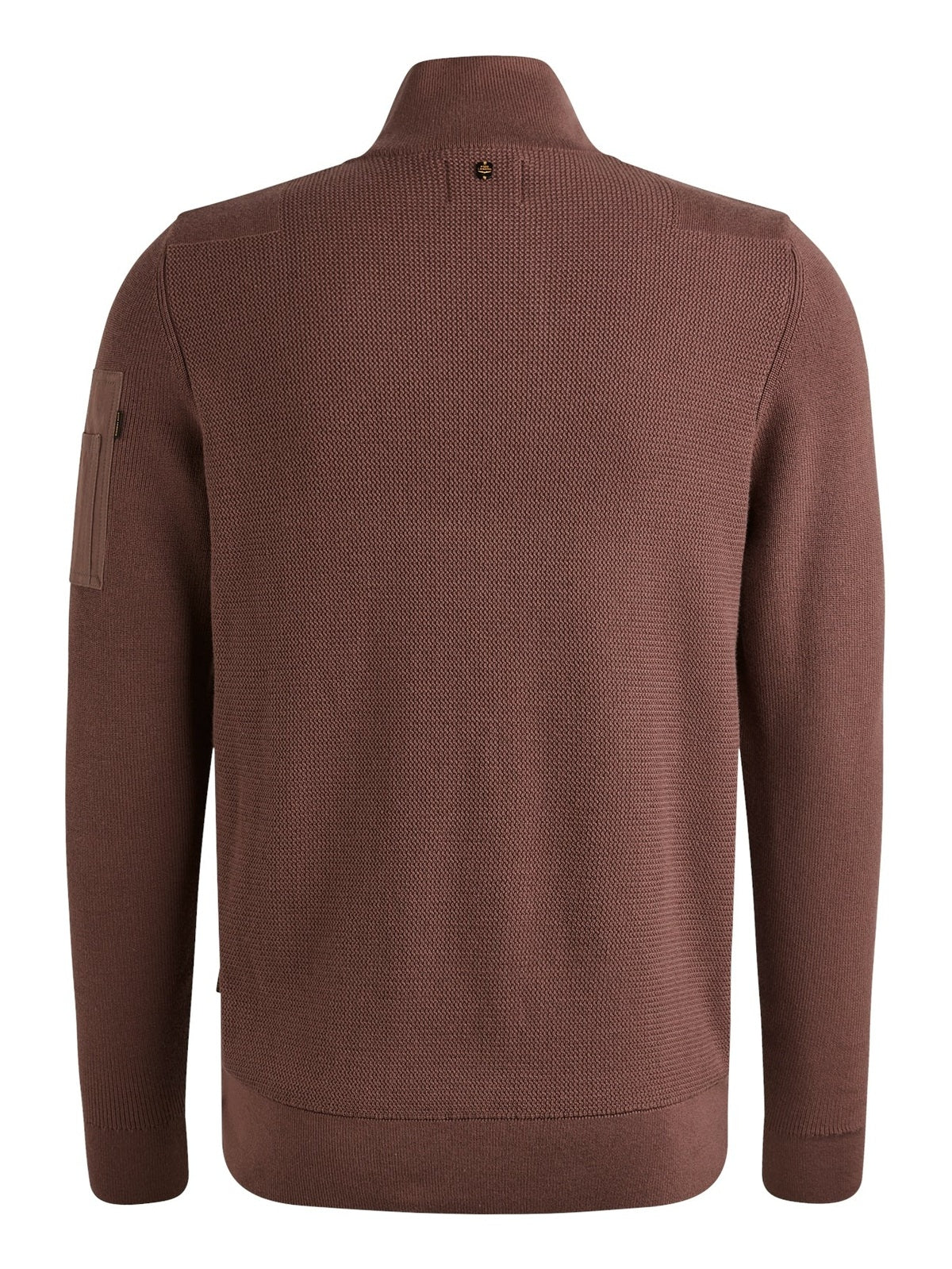 PKW2509322 - 8203 Trui met halve rits marron - Castelijn mode