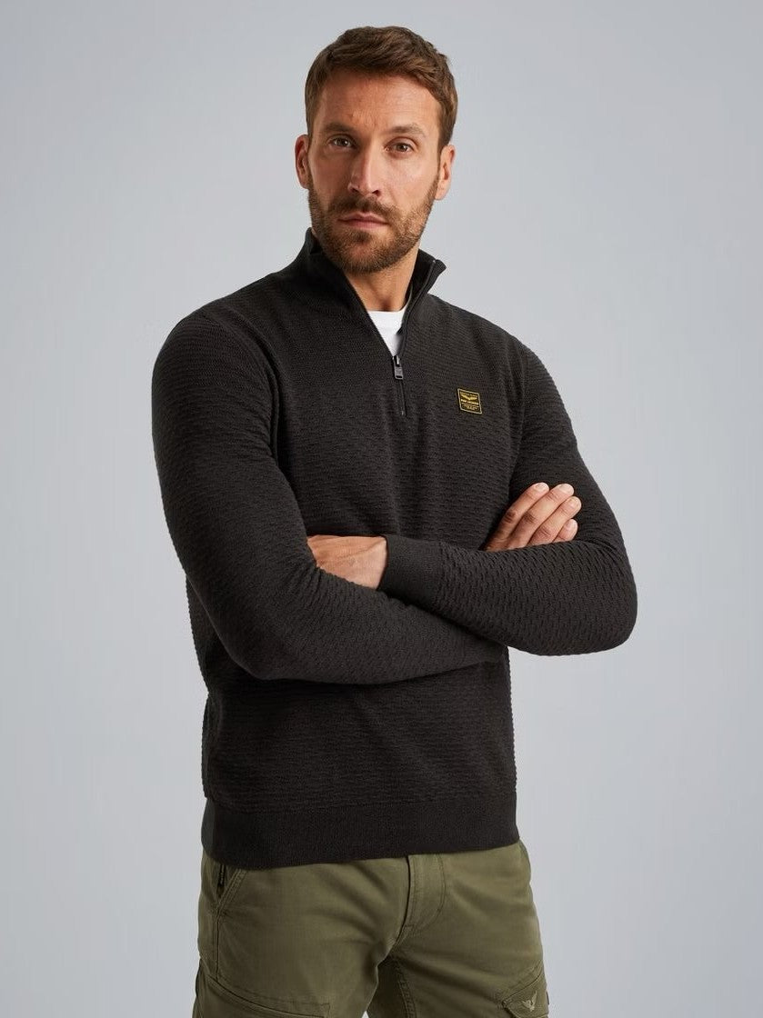 PKW2510301 - 999 trui met halve rits - Castelijn mode