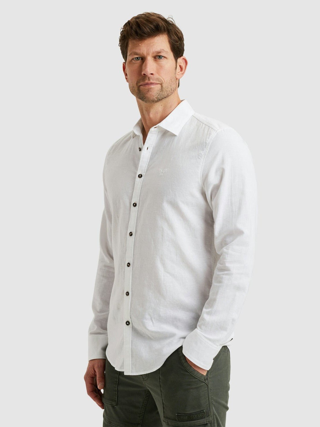 psi2503224 - 7003 Ctn/linen 2 tone Owen wit - Castelijn mode