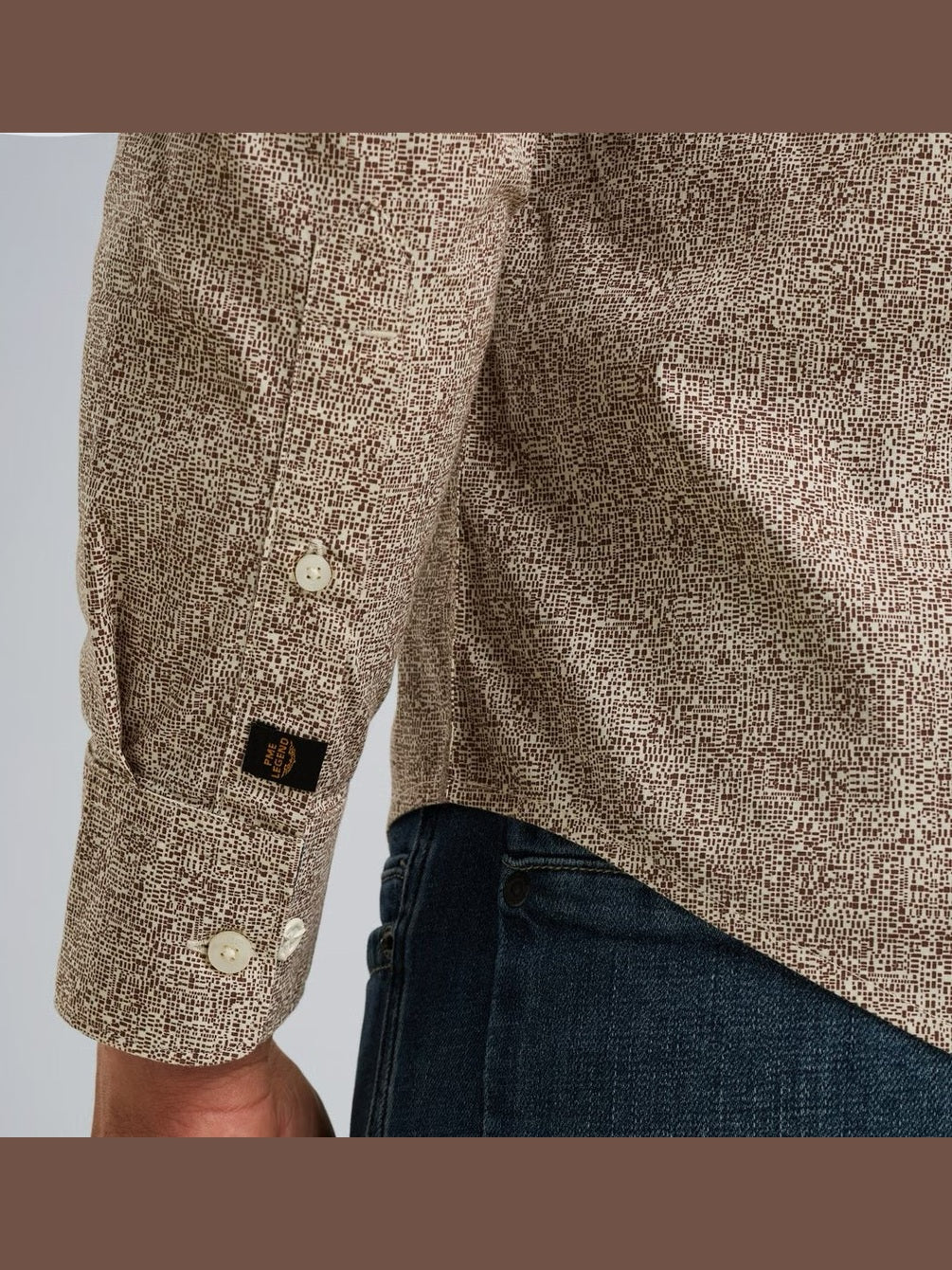 PSI2509238 - 8203 Overhemd met allover print - Castelijn mode