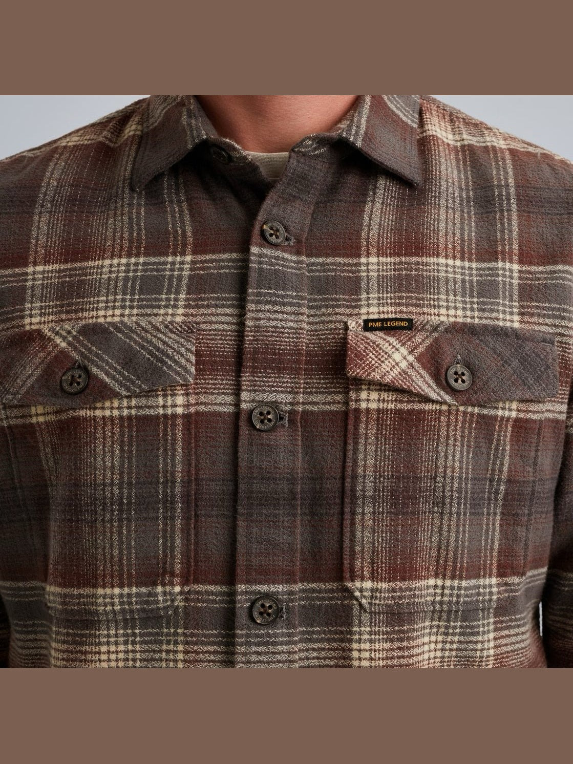 PSI2509244 - 8203 Shirt jacket met ruitpatroon - Castelijn mode