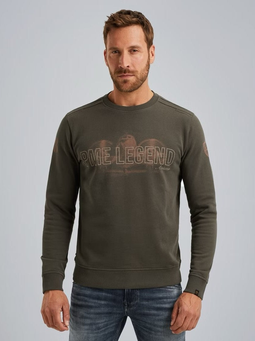 PSW2509460 - 8039 Sweatshirt met groot artwork - Castelijn mode