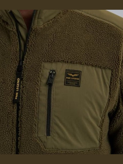 PSW2510478 - 6389 HYBRID JACKET MET RITSSLUITING - Castelijn mode