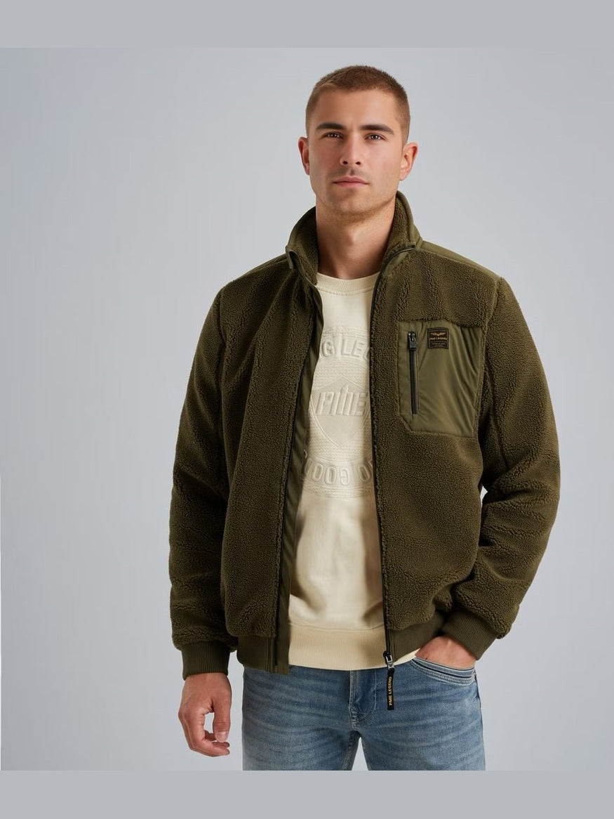 PSW2510478 - 6389 HYBRID JACKET MET RITSSLUITING - Castelijn mode