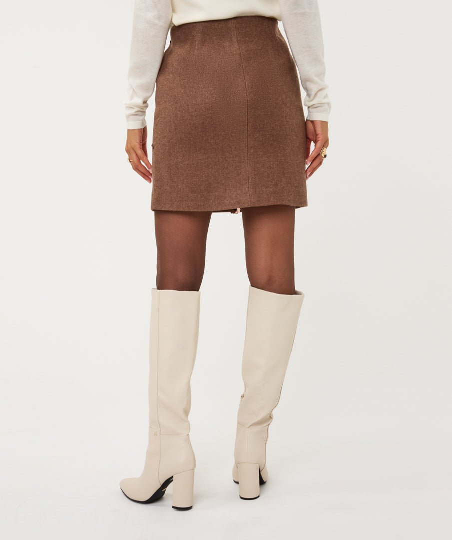 Rok Pailletten Bruin - Castelijn mode