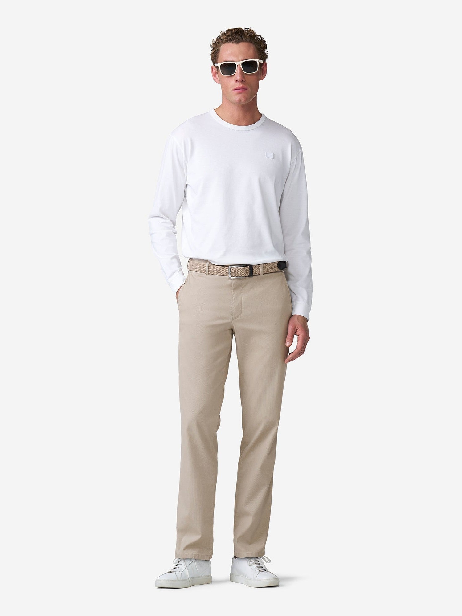 Roma 1 - 5080 Broek Beige Stretch - Castelijn mode