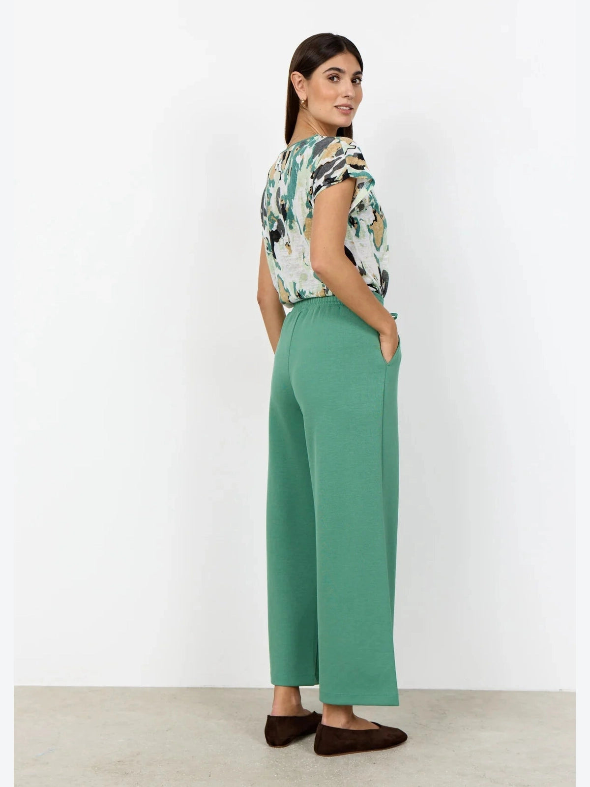 SC - Aretha 43 T-shirt groen met print - Castelijn mode