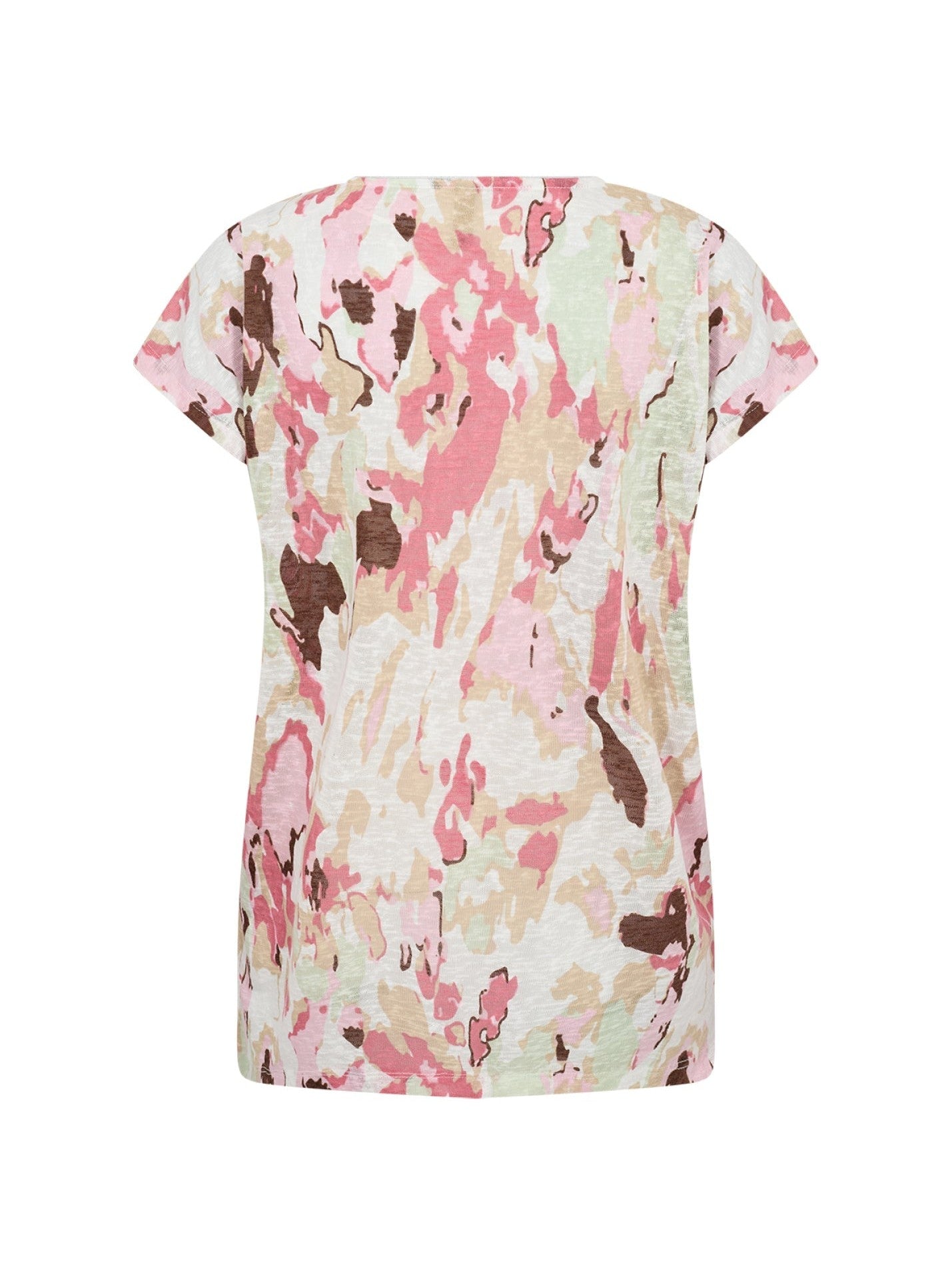 SC - Aretha 43 T-shirt roze met print - Castelijn mode