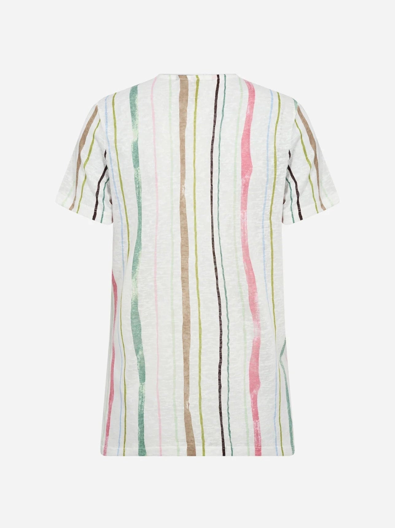 SC - Aretha 44 T-shirt Off - white met strepen - Castelijn mode