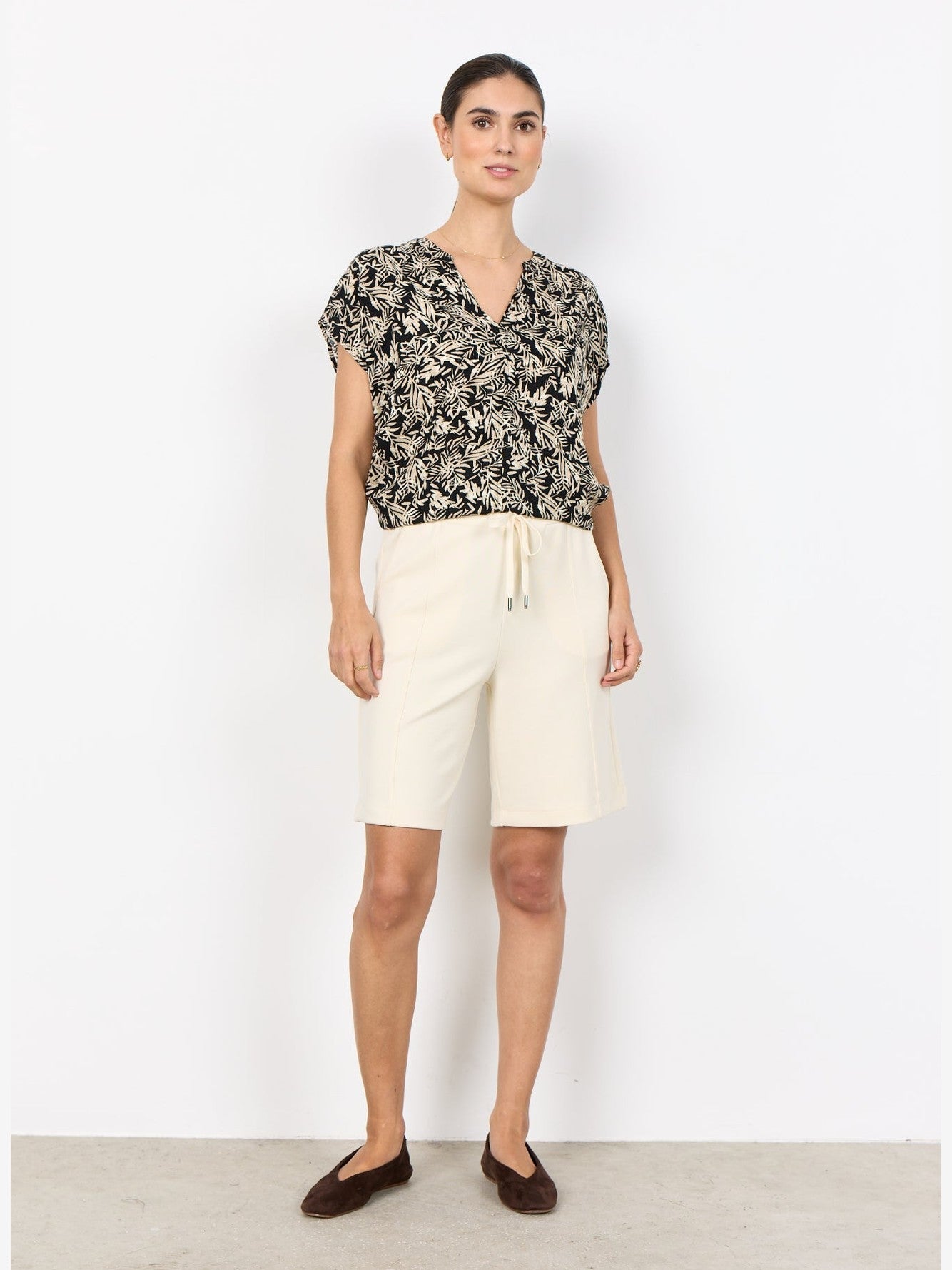 SC - FAYE 2 Blouse zwart/beige - Castelijn mode