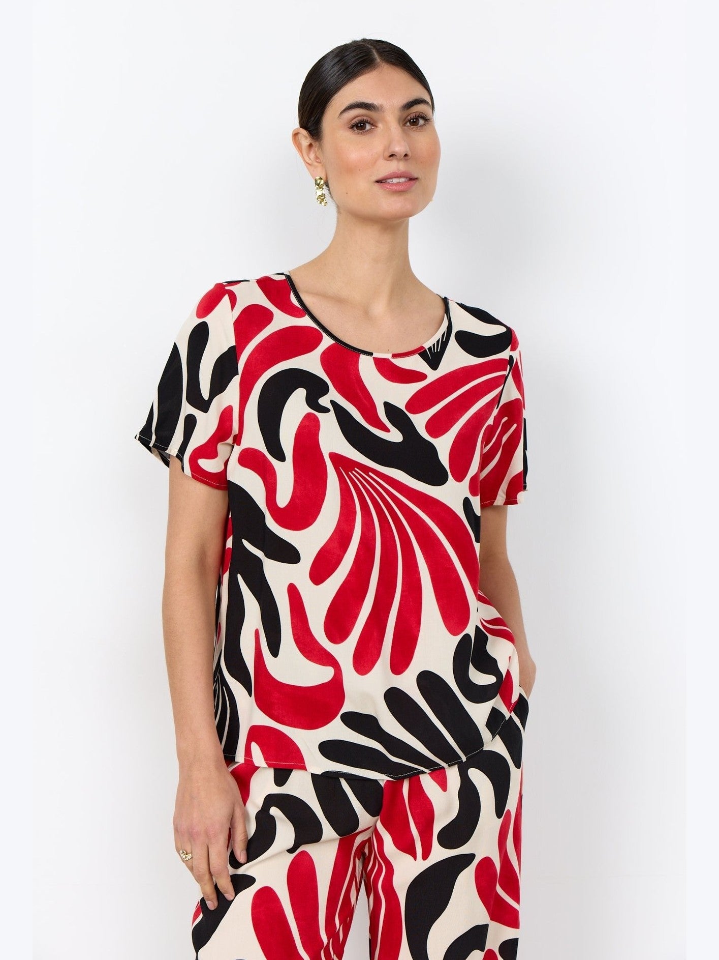 SC - FELDI 2 Blouse Rood - Castelijn mode