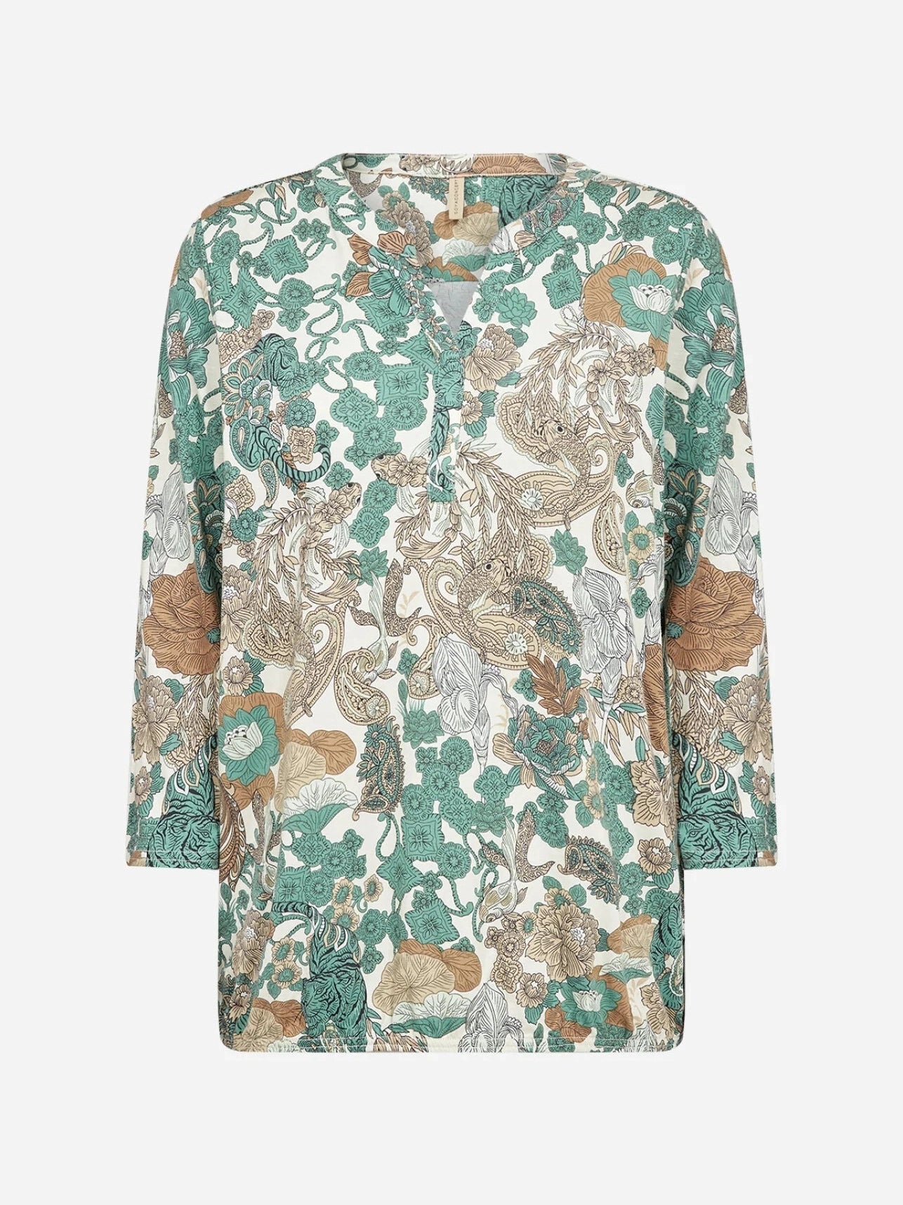 SC - FELICITY AOP 536 Blouse groen - Castelijn mode