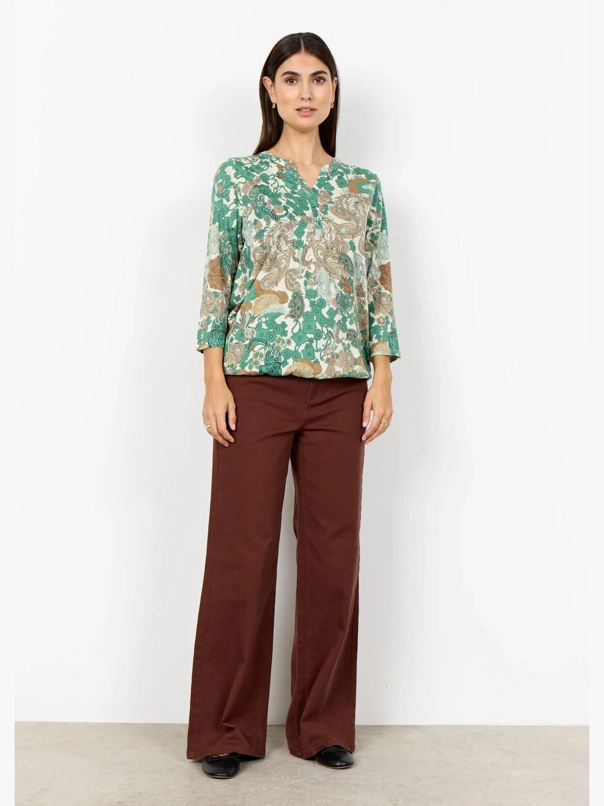 SC - FELICITY AOP 536 Blouse groen - Castelijn mode