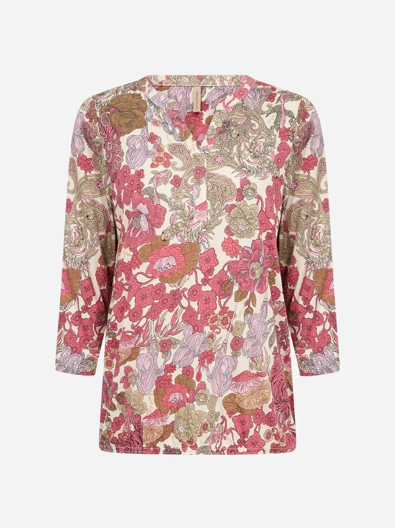 SC - FELICITY AOP 536 Blouse roze - Castelijn mode