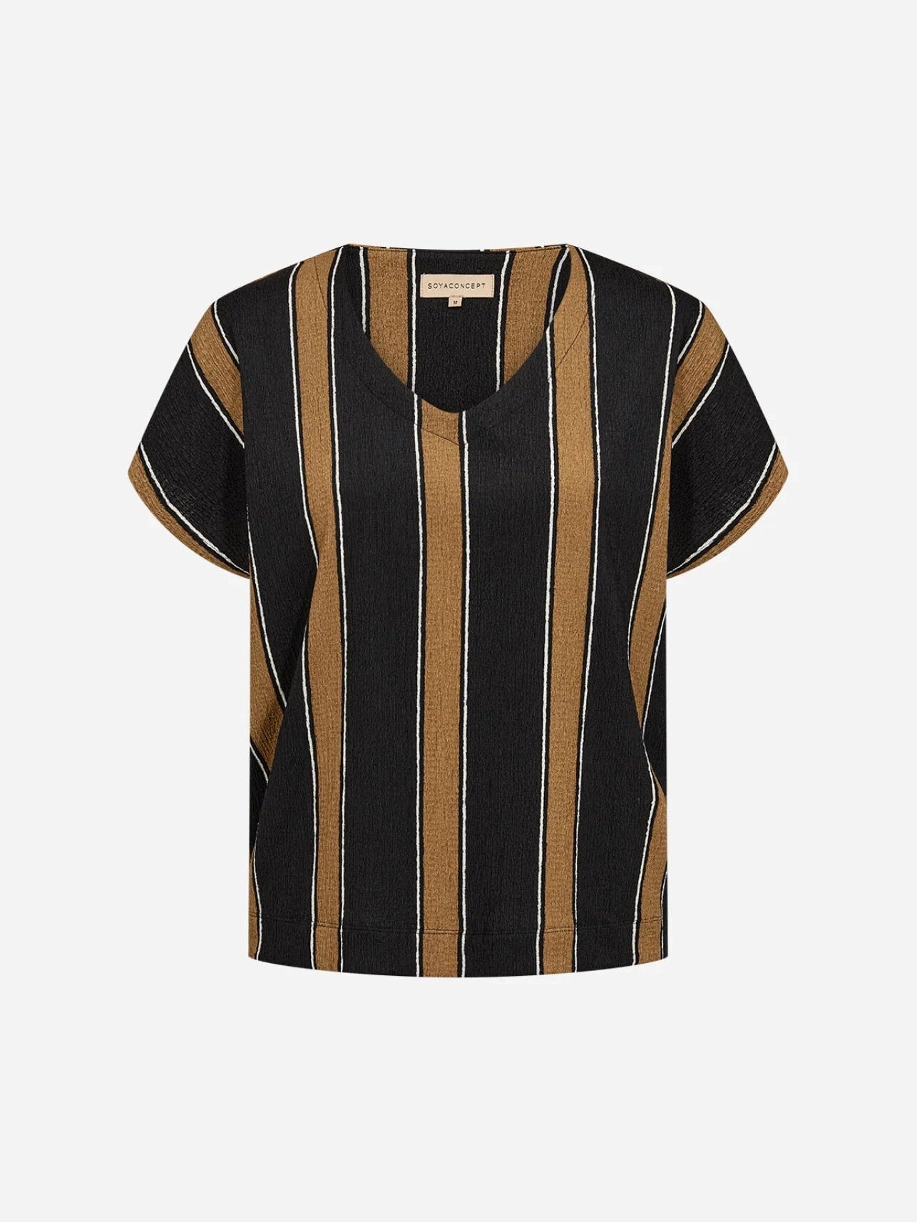 SC - FINJA 1 T-shirt zwart/bruin - Castelijn mode