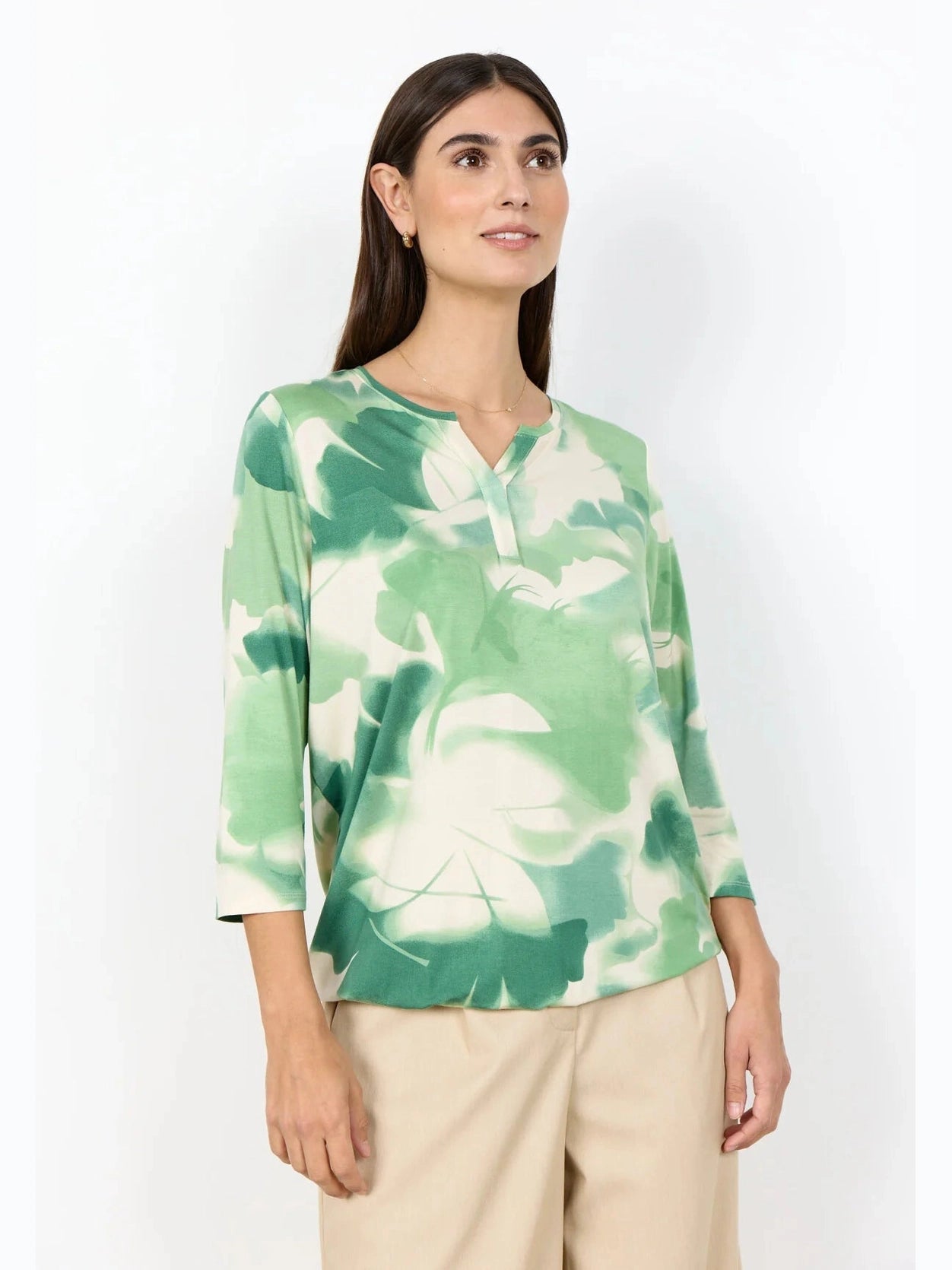SC - MARICA AOP 351 Blouse groen - Castelijn mode