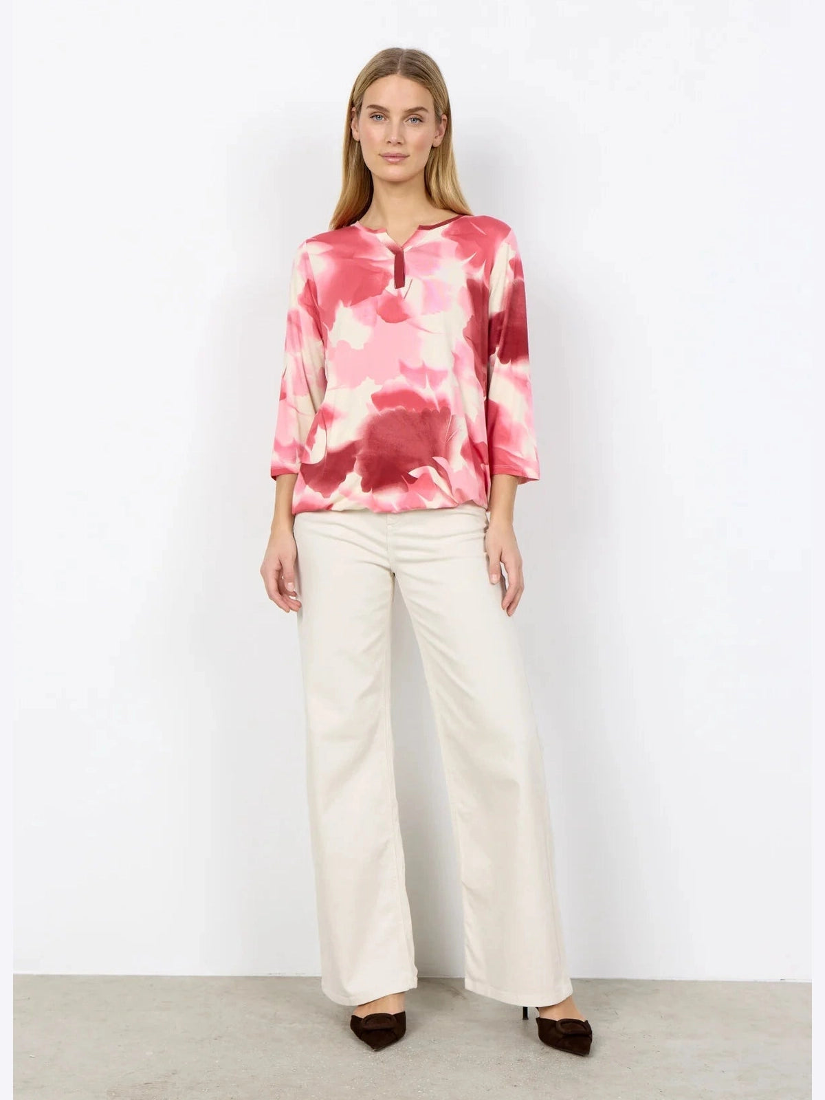 SC - MARICA AOP 351 Blouse roze - Castelijn mode