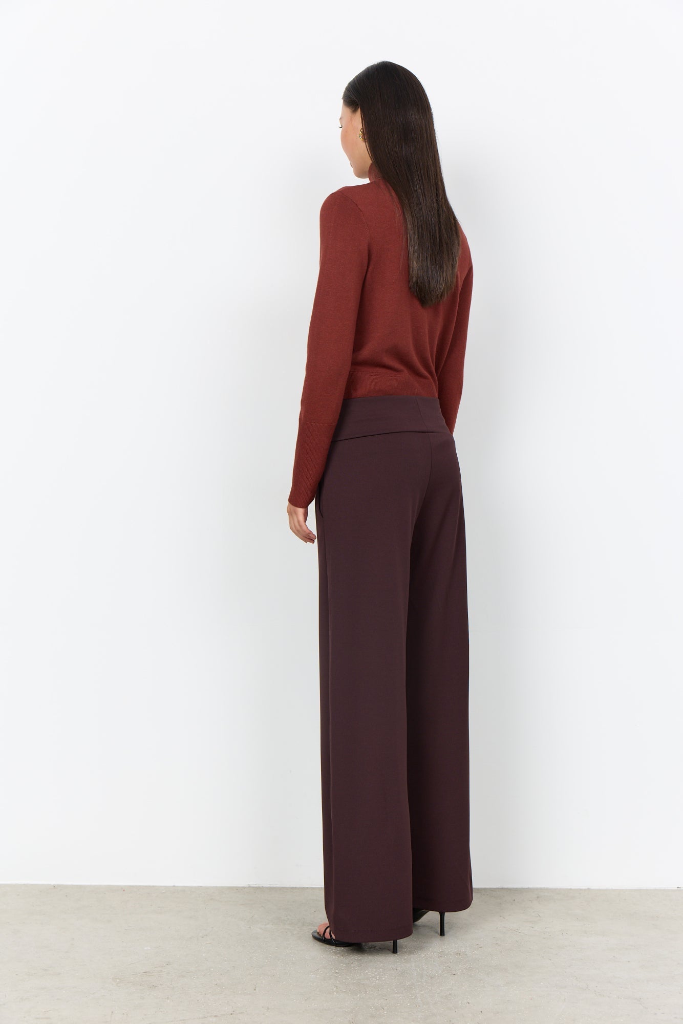 Siham Broek Donkerbruin - Castelijn mode