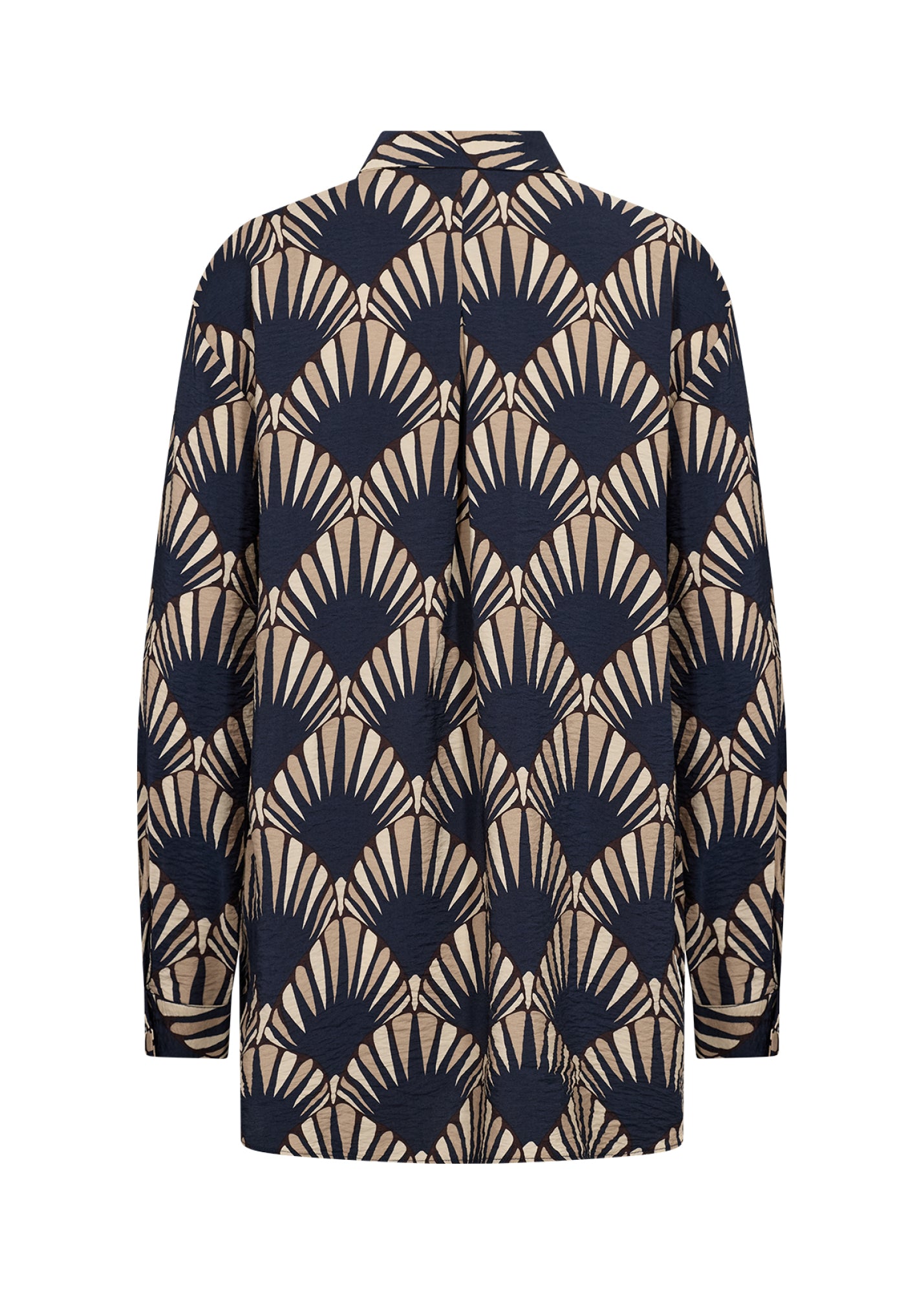 Halin Blouse Doorknoop Donkerblauw