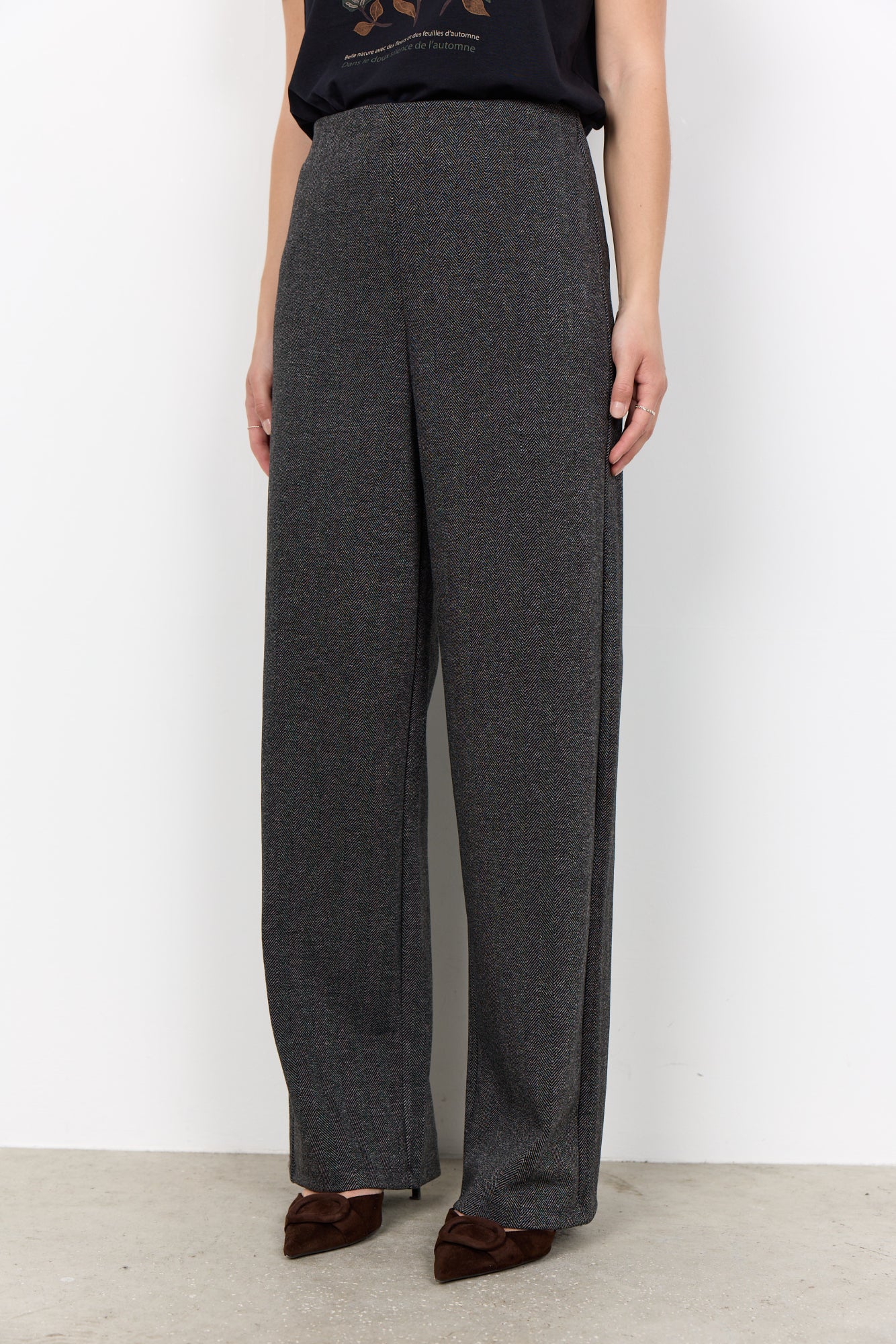 Hebe Broek Grijs Gemêleerd