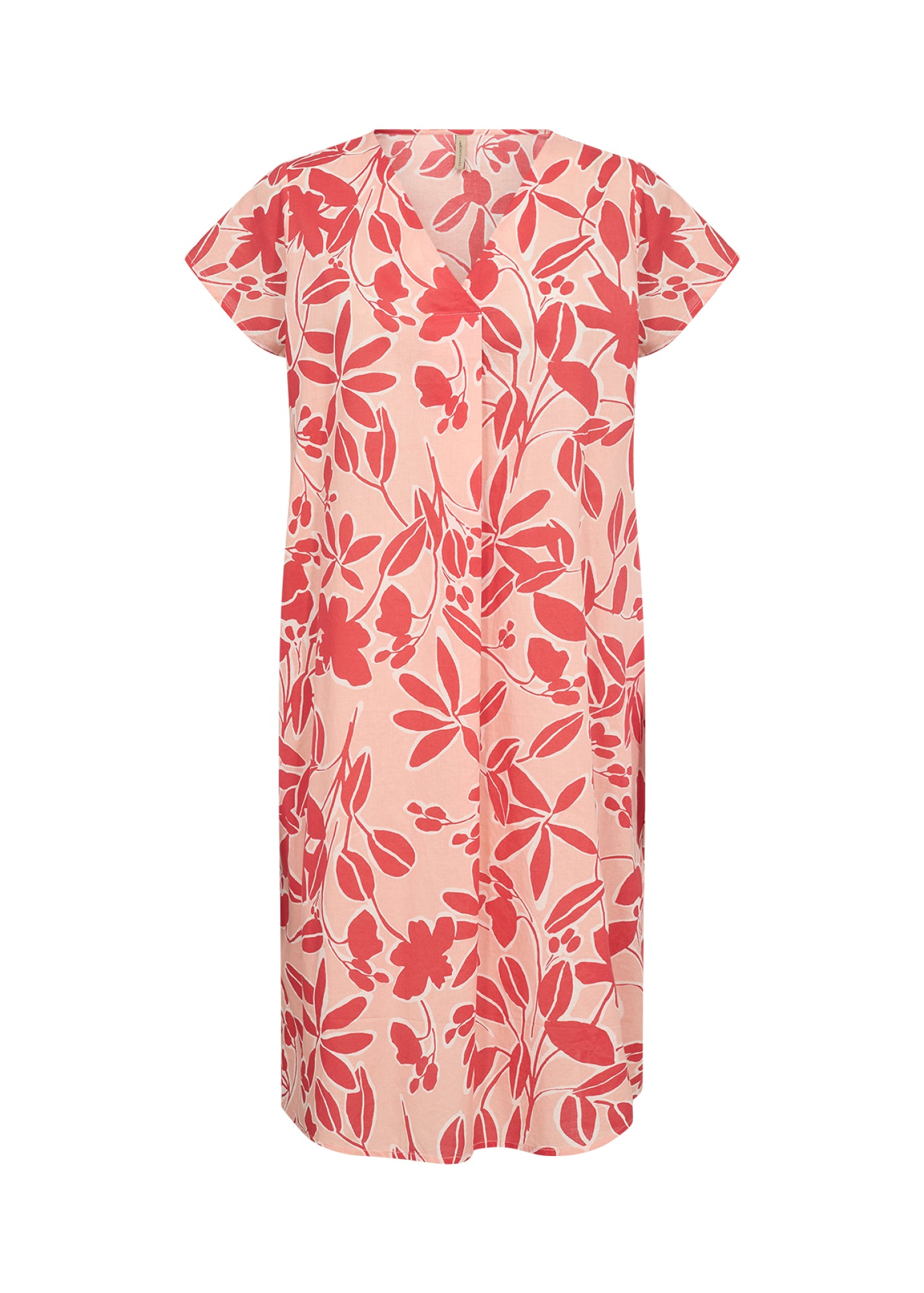 Jurk Bloemenprint Zalm